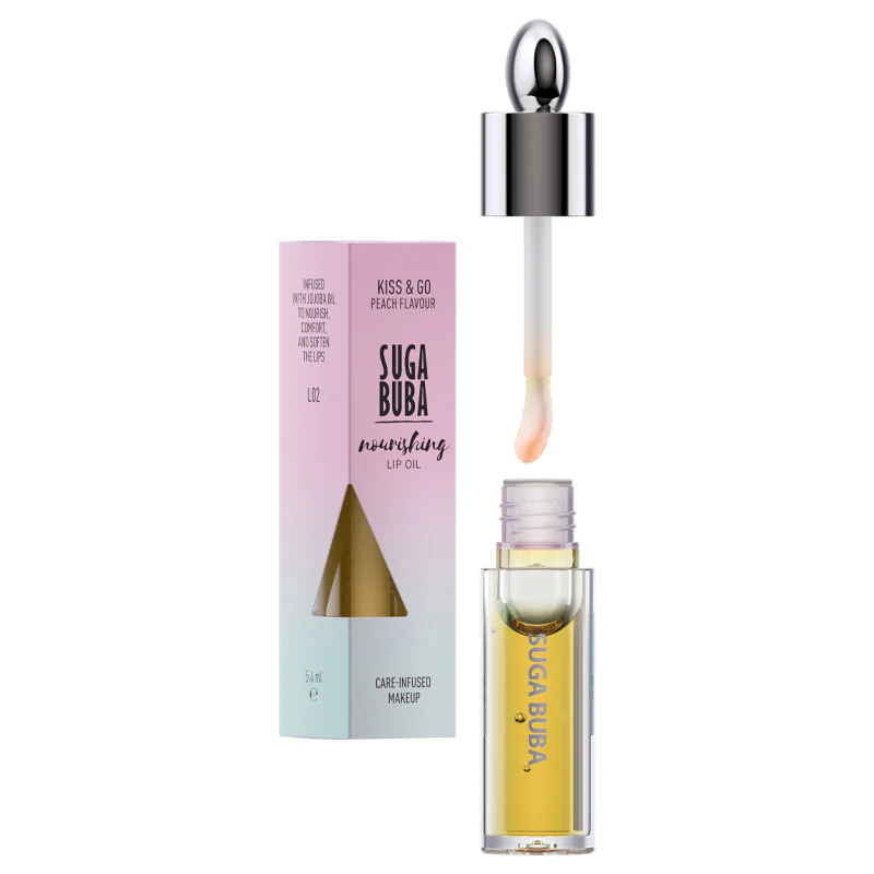 Lip-oil-Kiss-and-go-peach3-SUGA-BUBA-800×800