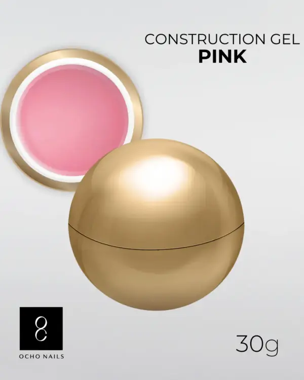 Изграждащ гел Pink 30 gr, Ocho Nails